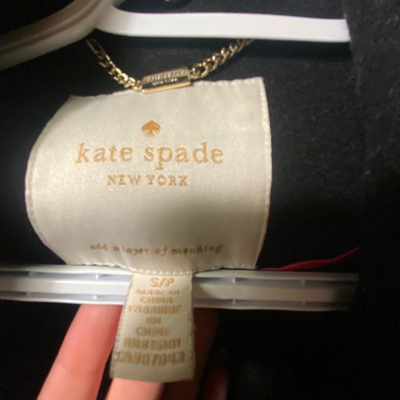 Kate Spade Black Trench Coat - Picture 2 of 3